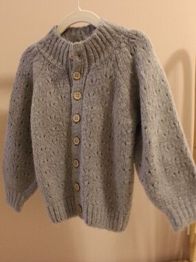 RYLEE + CRU Tulip Cardigan Powder Blue (2-3Y)